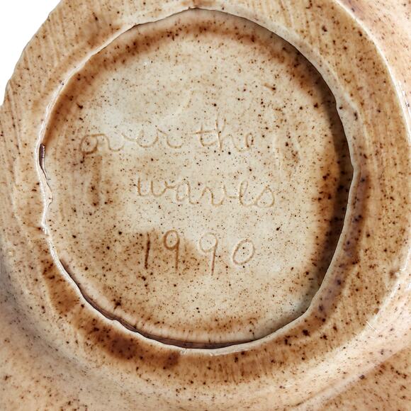 Mushroom Ceramic Salt Pepper Condiment Carrier Holder Decor Vintage 1990 - Picture 7 of 10